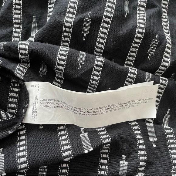 NWT MNG Geometric Aztec Print Black & White Boho Southwestern Mini Dress Sz 6 - Picture 8 of 8